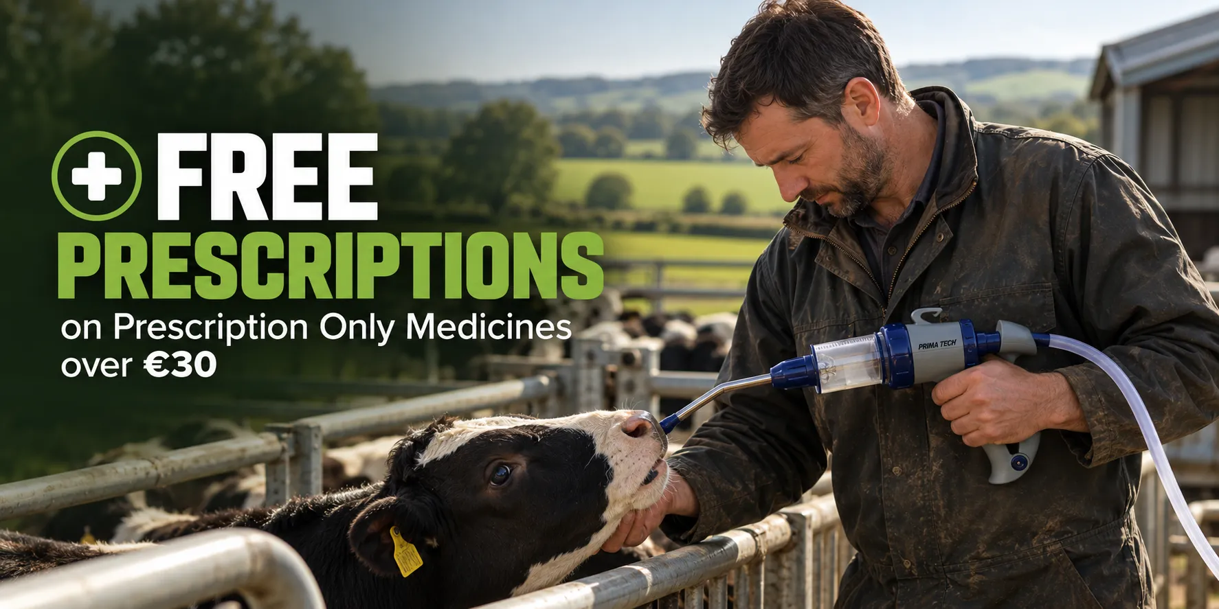 free prescriptions on veterinary products over €30